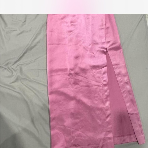 Jason Wu pink satin corset dress size L NEW - Picture 6 of 12